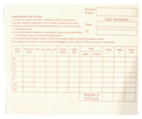 Pack of Tachograph Envelopes (100) - 