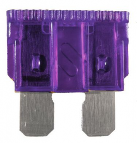 Blade Fuses 3 Amp Purple | Pack of 50 - 