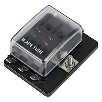 LED Blade Fuse Box - 6 Position | Qty: 1 - 