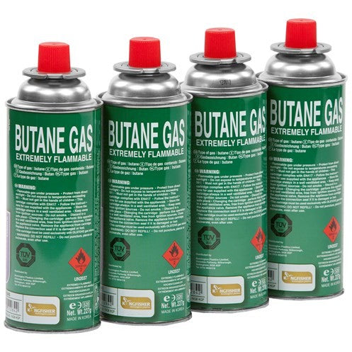Pack of 4 Camping Gas Canisters - 