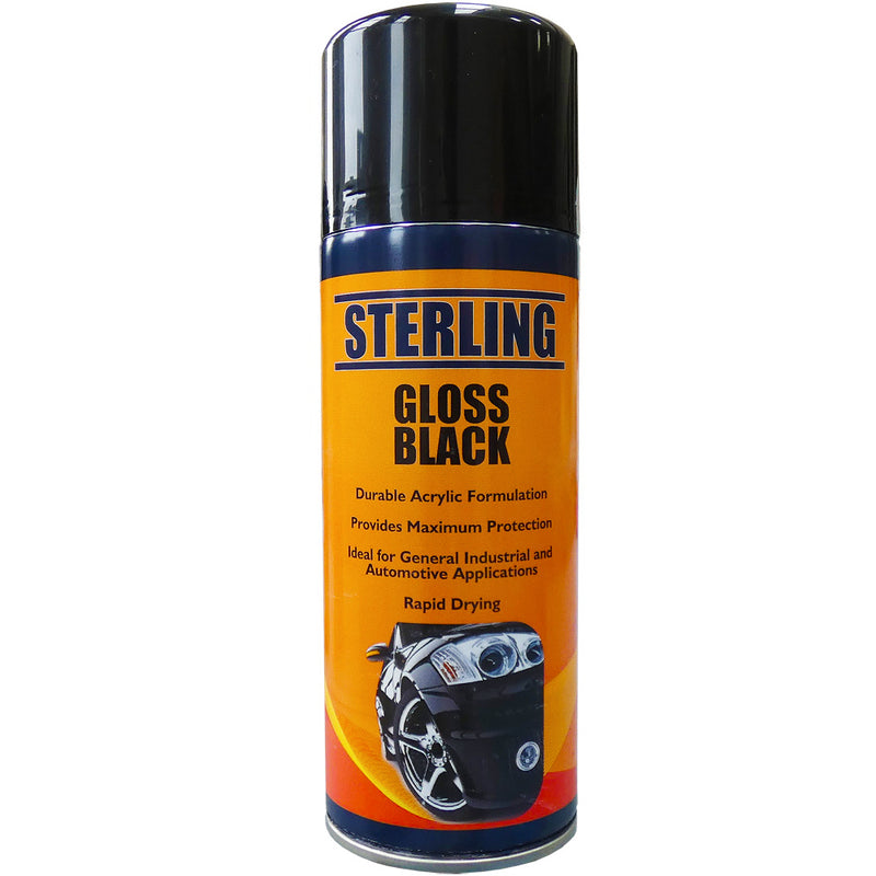 Buy Black Gloss Spray Paint | 400ml - Aerosols for sale
