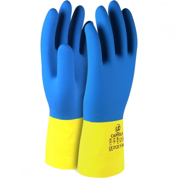 Chemical Resistant Rubber Glove - 5 Pairs - 
