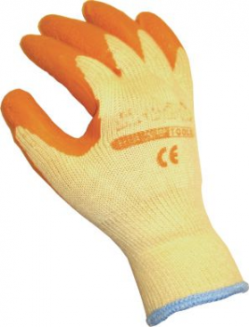 Latex Dipped Non-Slip Gloves | 5 x Pairs - 