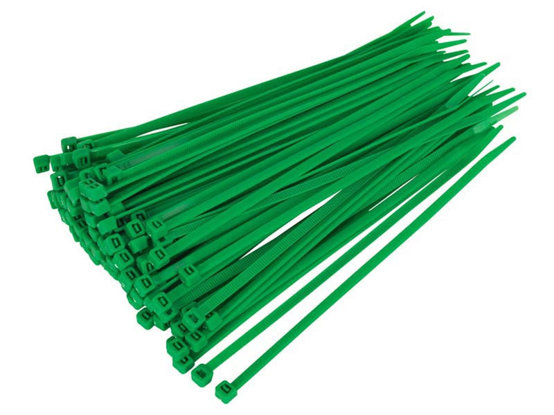 Buy Green Cable Ties | 100 x 2.5mm | Qty: 100 -  for sale