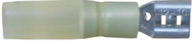 Yellow Female Spade 6.3mm Heat Shrink | Qty: 25 - 