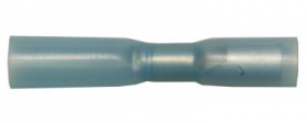 Blue Female Bullet Heat Shrink Terminals - Fully Insulated | Qty: 25 - 