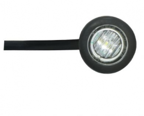 LED, Amber Button Lamp (clear) - 