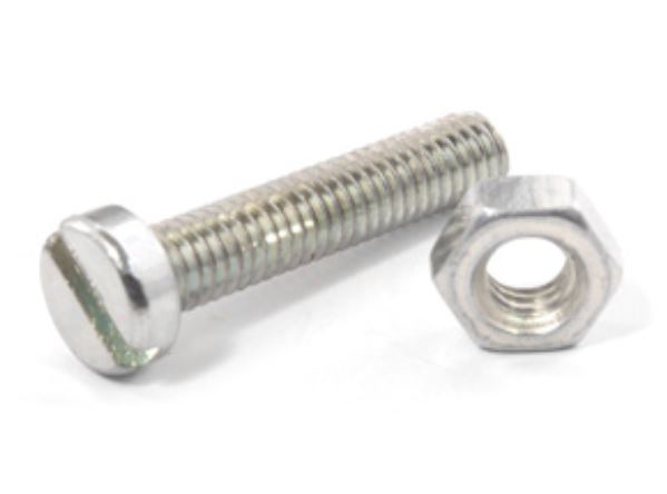 machine screw with nut - pack of 100