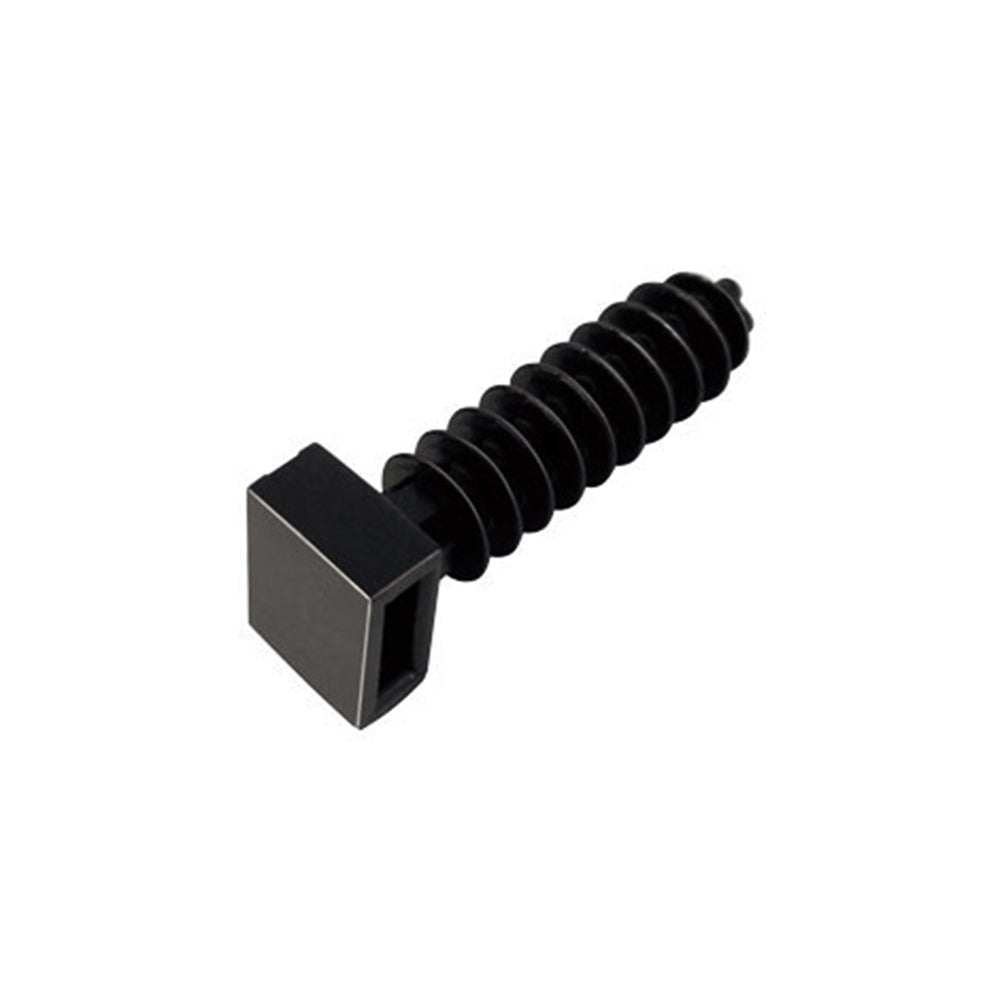 Black Masonry Mount for Cable Ties 9.0mm - Qty: 100 - 