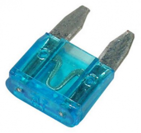 MINI Blade Fuses | 15 Amp, Blue | Pack of 50 - 