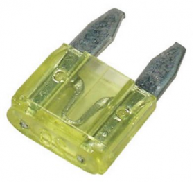 MINI Blade Fuses | 20 Amp, Yellow | Pack of 50 - 