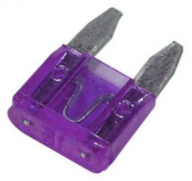 MINI Blade Fuses | 3 Amp, Purple | Pack of 50 - 