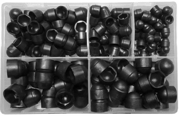 Buy Assorted Black Nut Caps - Qty 200 -  for sale