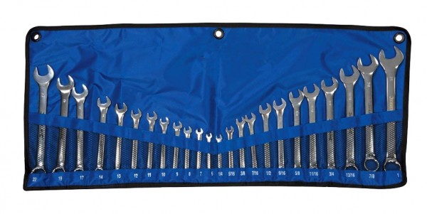 24pce Metric & Imperial Spanner Set - 
