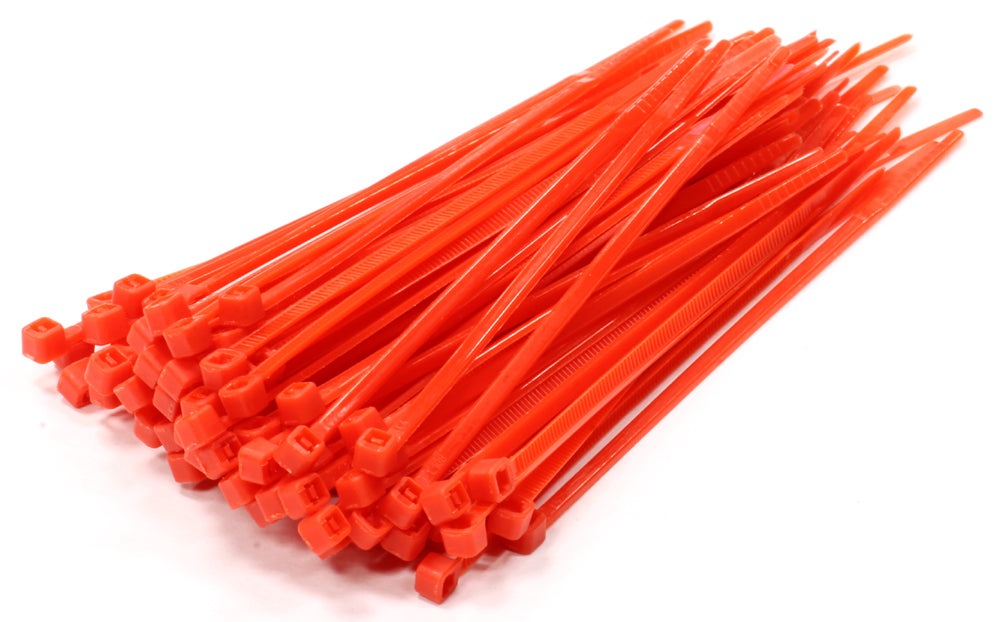 Red Cable Ties | 300 x 4.8mm | Qty: 100 - 