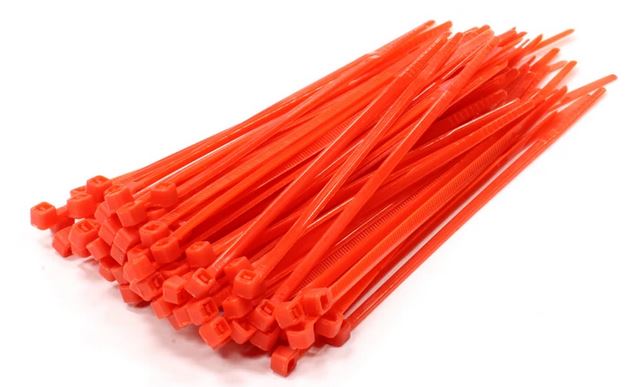 Red Cable Ties | 370 x 4.8mm | Qty: 100 - 