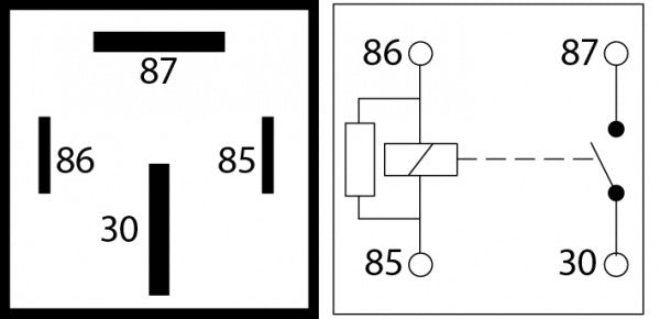 Relay 4 Pin 12v 70A Open/Resistor - 