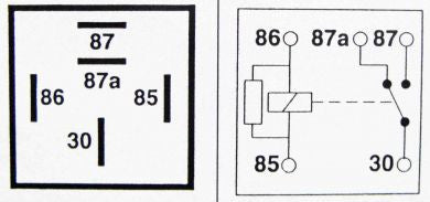 Relay 5 Pin, 12v, 40A + Resistor - 