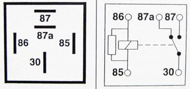 Buy Relay 5 Pin, 12v, 40A + Resistor -  for sale