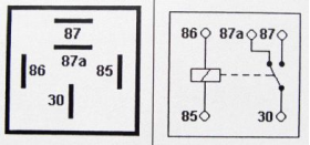 Relay 5 Pin, 12v, 30A - 