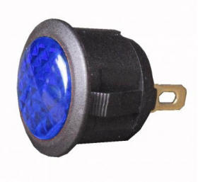 L.E.D Warning Light (12v) - Blue - 