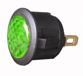 L.E.D Warning Light | 12v - Green - 