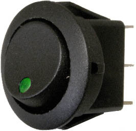 Rocker Switch 10A - Green - 