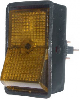 Rocker Switch 16A - Amber - 