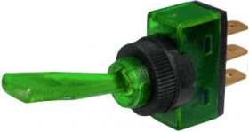 Toggle Switch 20A - Green - 