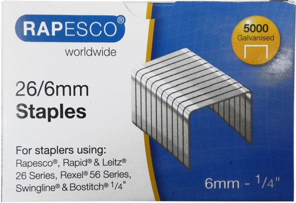 No26 Staples (Qty 5,000) - 