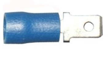 Buy Blue Tab Male Electrical Terminal 4.8mm - Qty 100 -  for sale