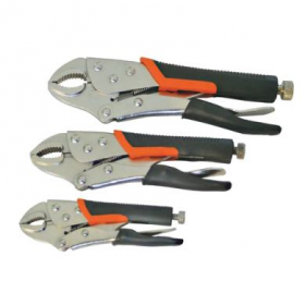 Self-Locking Plier Set | Nickel Plated | 3 Piece - 