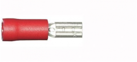Buy Red Female Spade 2.8mm Electrical Connectors | Qty: 100 -  for sale