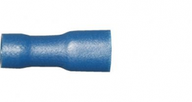 Blue Female Spade 4.8mm Fully Insulated Electrical Connectors | Qty: 100 - 