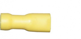 Yellow Female Spade 6.3mm Fully Insulated Electrical Connectors | Qty: 100 - 