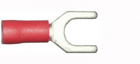 Red Fork 5.3mm 2BA | Crimp Terminals | Qty: 100 - 
