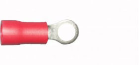 3.7mm Red Ring Terminals | 4BA | Qty: 100 - 
