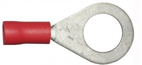 8.4mm Red Ring Terminals | 5/16 | Qty: 100 - 