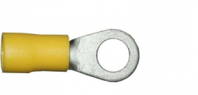 6.4mm Yellow Ring Terminals | 0BA | Qty: 100 - 
