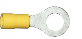 8.4mm Yellow Ring Terminals | 5/16 | Qty: 100 - 