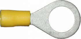 13.0mm Yellow Ring Terminals | 1/2 | Qty: 100 - 