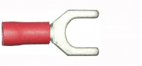 Red Fork 6.4mm 0BA | Crimp Terminals | 100 - 