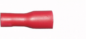 Red Female Spade 4.8mm Fully Insulated Electrical Connectors | Qty: 100 - 